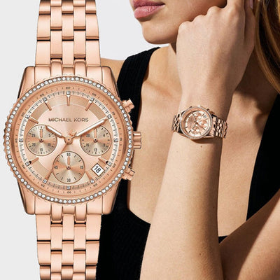 Michael Kors Mini Bryant Rose Gold Dial Women 35mm MK7531