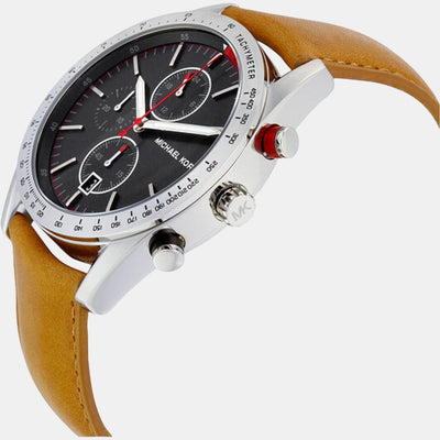 Accelerator Women Quartz Black Dial Chronograph Stainless Steel Watch MK8439
