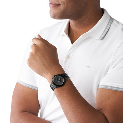 Michael Kors Oversized Slim Runway Black Dial Men 44mm MK8919
