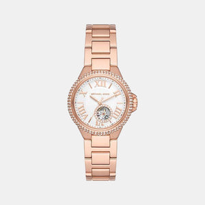 Camille Women Quartz White Dial Analog Stainless Steel Watch MK9051