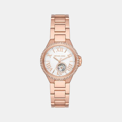 Camille Women Quartz White Dial Analog Stainless Steel Watch MK9051