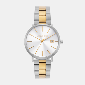Blake Men Quartz White Dial Analog Stainless Steel Watch MK9134