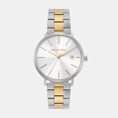 Blake Men Quartz White Dial Analog Stainless Steel Watch MK9134