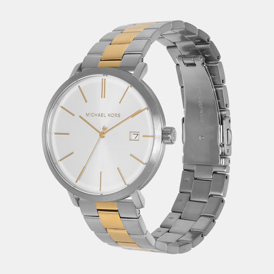 Blake Men Quartz White Dial Analog Stainless Steel Watch MK9134