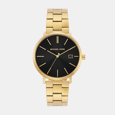 Blake Men Quartz Black Dial Analog Stainless Steel Watch MK9136