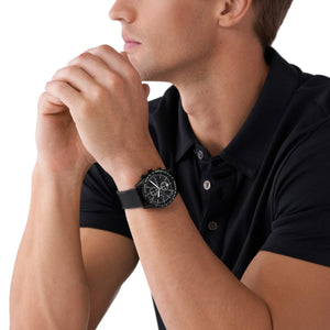 Accelerator Men Quartz Black Dial Chronograph Nylon Watch MK9143
