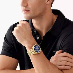 Michael Kors Oversized Lexington Blue Dial Men 44mm
