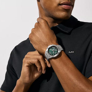 Michael Kors Oversized Sage Black & Green Dial Men 42mm MK9191