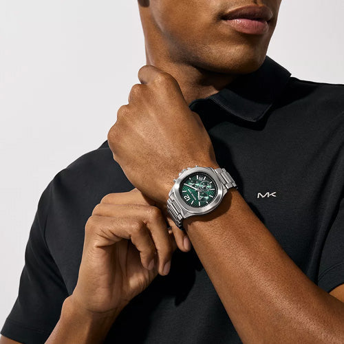 Michael Kors Oversized Sage Black & Green Dial Men 42mm MK9191
