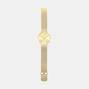 Blake Men Quartz Gold Dial Chronograph Stainless Steel Watch MK9210