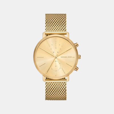 Blake Men Quartz Gold Dial Chronograph Stainless Steel Watch MK9210
