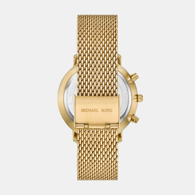 Blake Men Quartz Gold Dial Chronograph Stainless Steel Watch MK9210