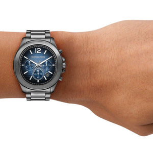 Michael Kors Oversized Sage Black & Blue Dial Men 44mm MK9213
