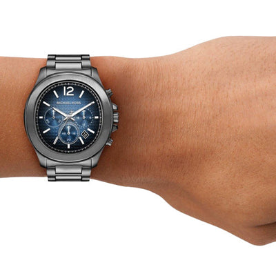 Michael Kors Oversized Sage Black & Blue Dial Men 44mm MK9213