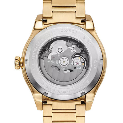 Michael Kors Oversized Panorama Black Skeleton Dial Men 44mm MK9218