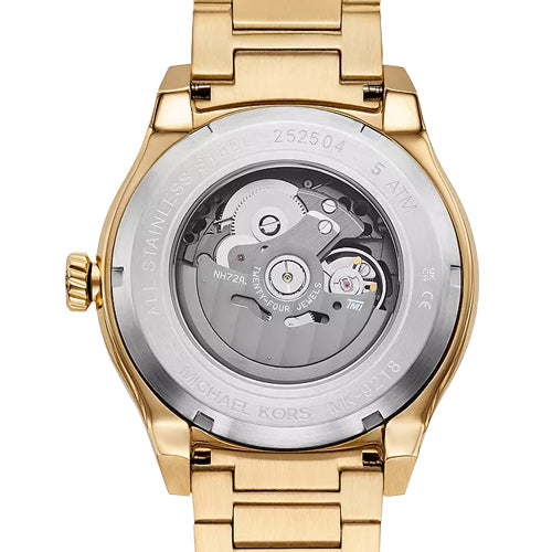 Michael Kors Oversized Panorama Black Skeleton Dial Men 44mm MK9218
