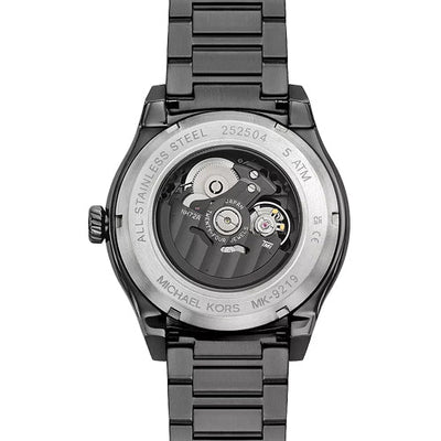 Michael Kors Oversized Panorama Black Skeleton Dial Men 44mm MK9219