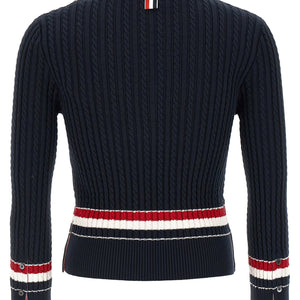 Thom Browne Rwb Intarsia Sweater