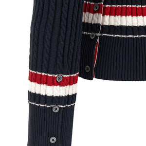 Thom Browne Rwb Intarsia Sweater