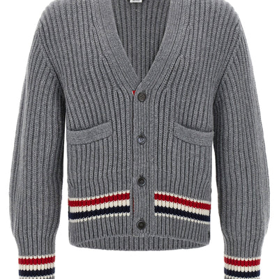 Thom Browne Rwb Tape Cardigan
