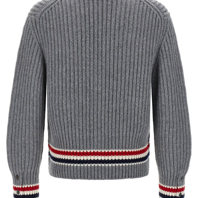 Thom Browne Rwb Tape Cardigan