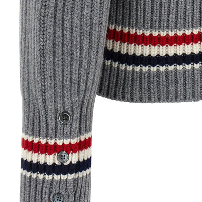 Thom Browne Rwb Tape Cardigan