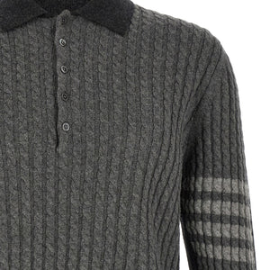 Thom Browne 2-in-1 Trompe Loeil Polo Shirt