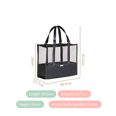 Mesh Lunch Bag Black