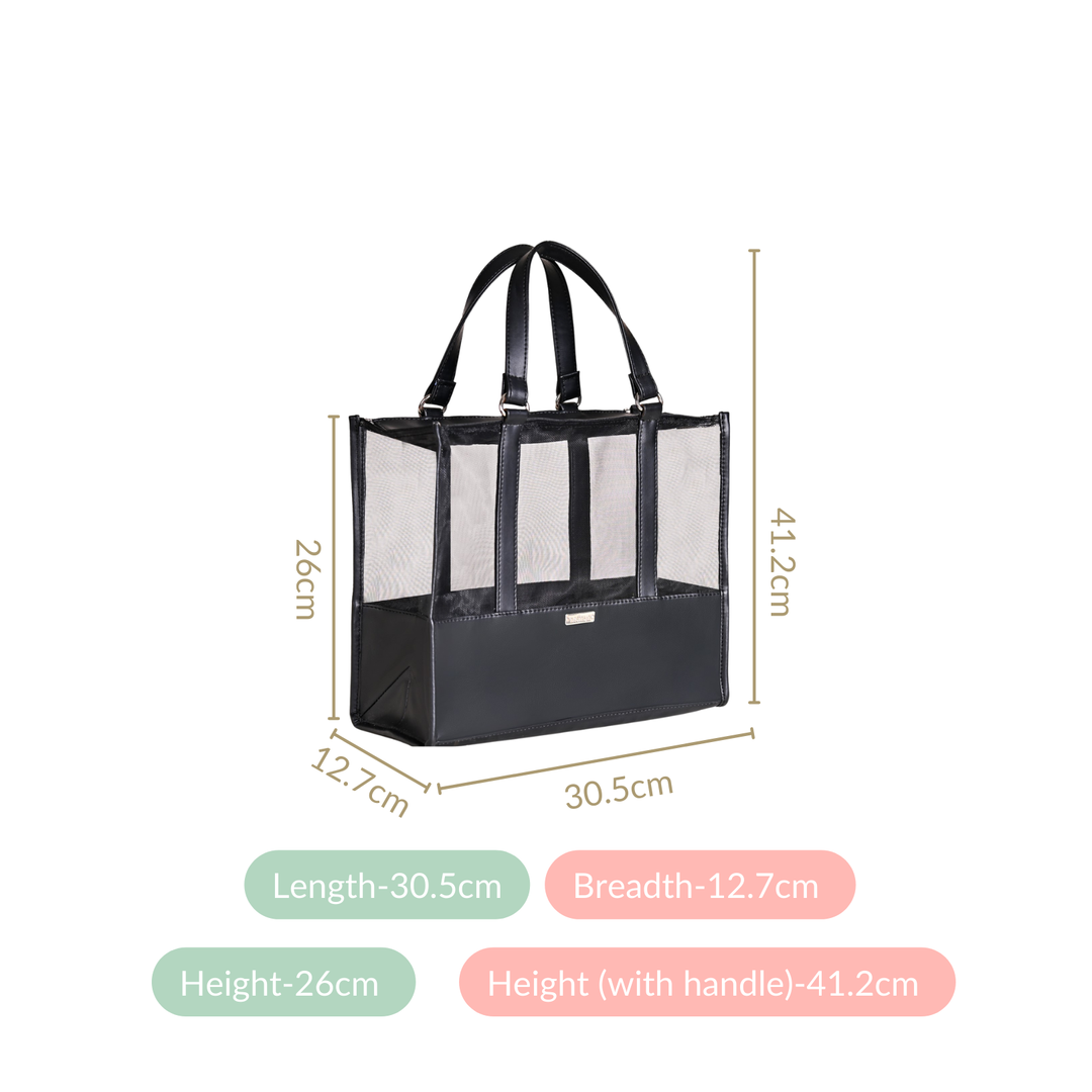 Mesh Lunch Bag Black