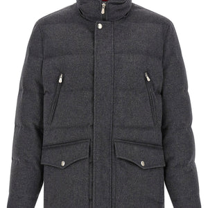 Brunello Cucinelli Membrane Wool Flannel Parka