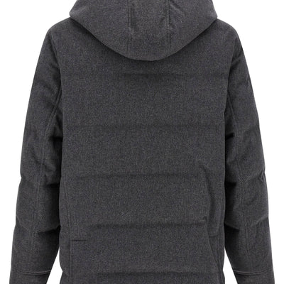 Brunello Cucinelli Membrane Wool Flannel Parka