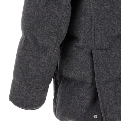 Brunello Cucinelli Membrane Wool Flannel Parka
