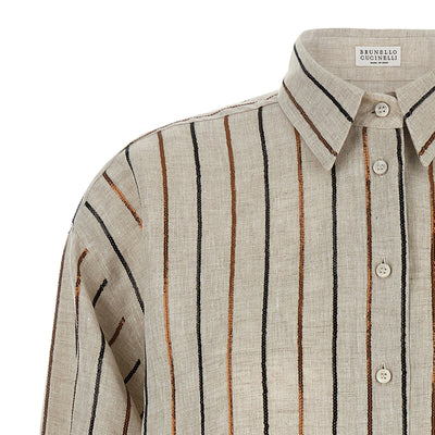 Brunello Cucinelli Sparkling Stripes Shirt