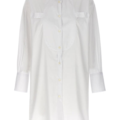 Alberto Biani Long Plastron Tuxedo Shirt