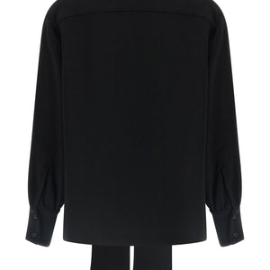Alberto Biani Lavallière Neck Blouse