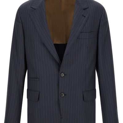 Brunello Cucinelli Pinstripe Batavia Blazer