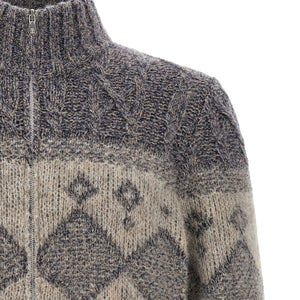 Brunello Cucinelli Chiné Yarn Cardigan