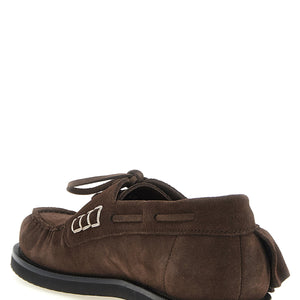 J.w.anderson Suede Volant Boat Shoe