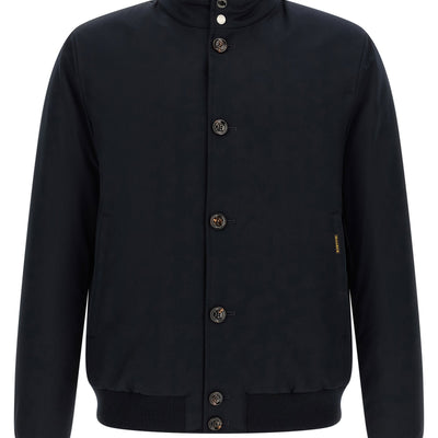 Moorer Janos Bomber Jacket - Acqua Line