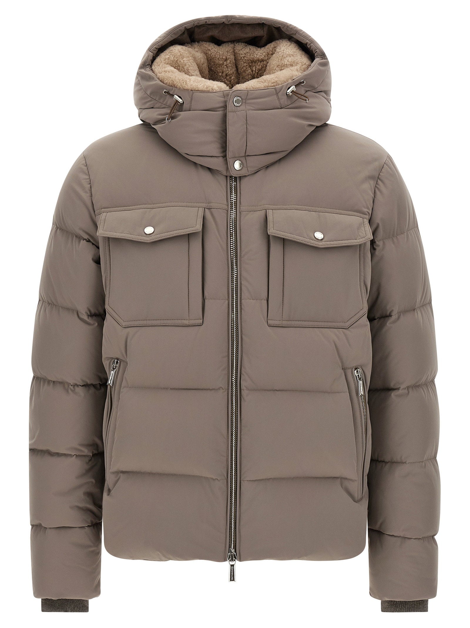 Moorer Alarick Bomber Jacket - Acqua Line