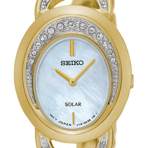 Seiko Solar Mother Of Pearl Dial Women 22.9mm