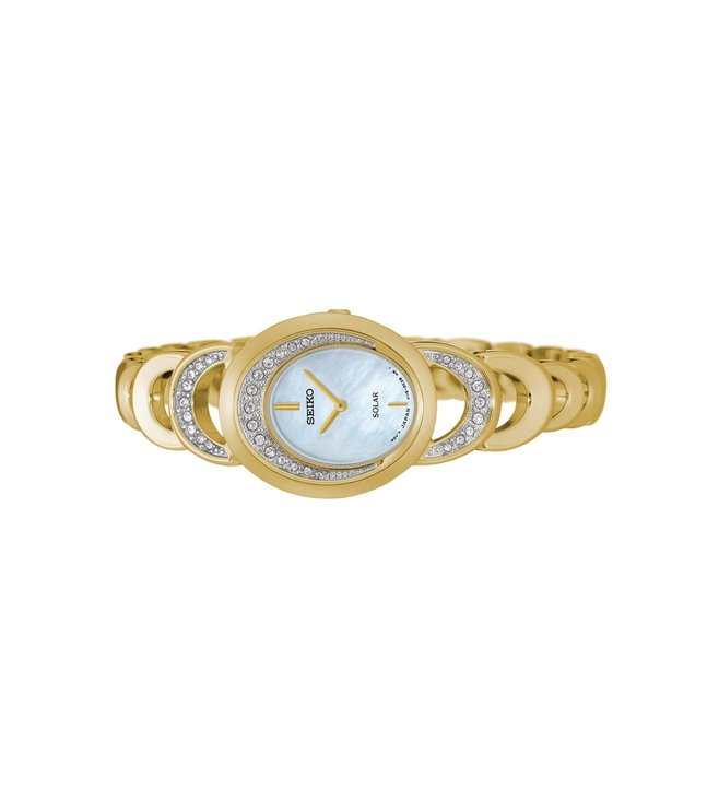 Seiko Solar Mother Of Pearl Dial Women 22.9mm