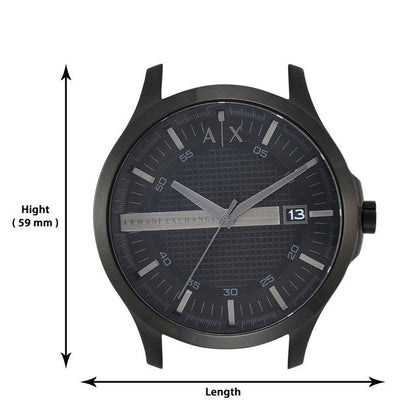 Armani Exchange Hampton Black Dial Men 46mm