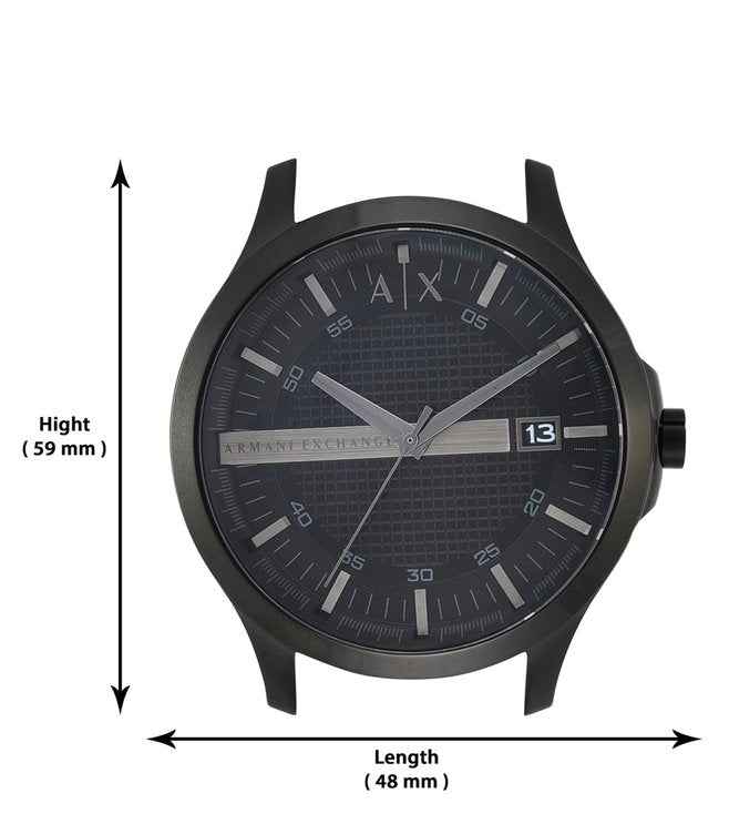 Armani Exchange Hampton Black Dial Men 46mm