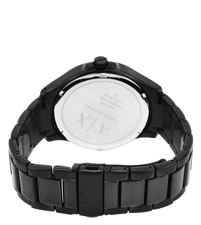 Armani Exchange Hampton Black Dial Men 46mm