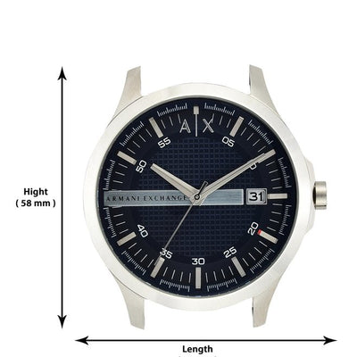 Armani Exchange Hampton  Blue Dial Men 46mm