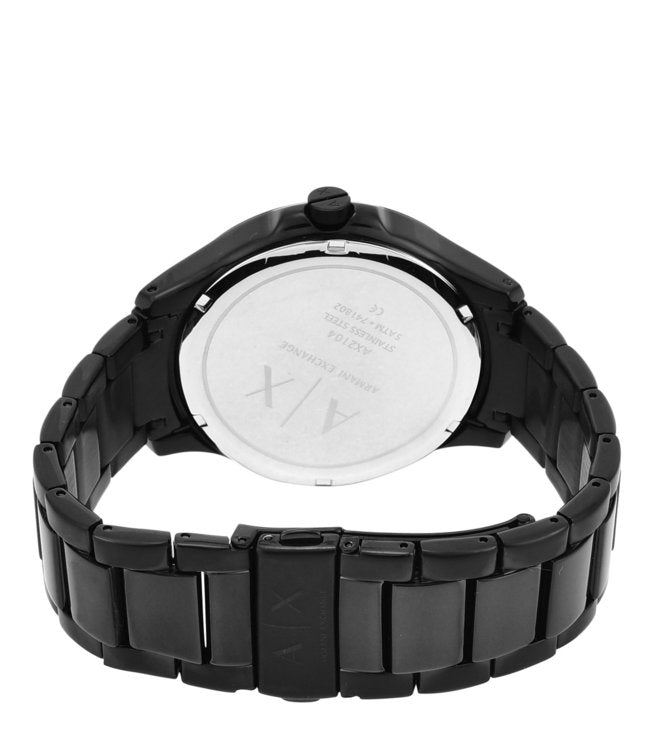Armani Exchange Hampton Black Dial Men 49mm