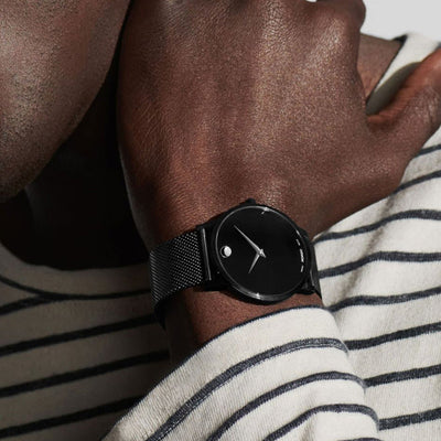 Movado Museum Classic Black Dial Men 40mm