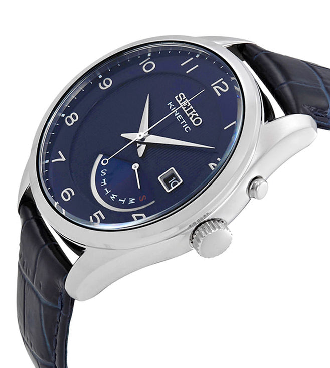 Seiko Kinetic Blue Dial Men 42mm