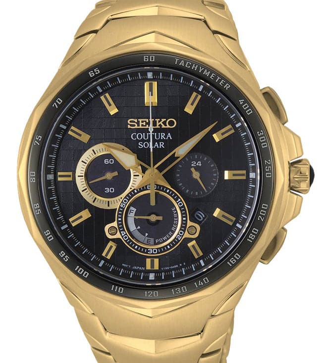 Seiko Coutura Black Dial Men 45.5mm